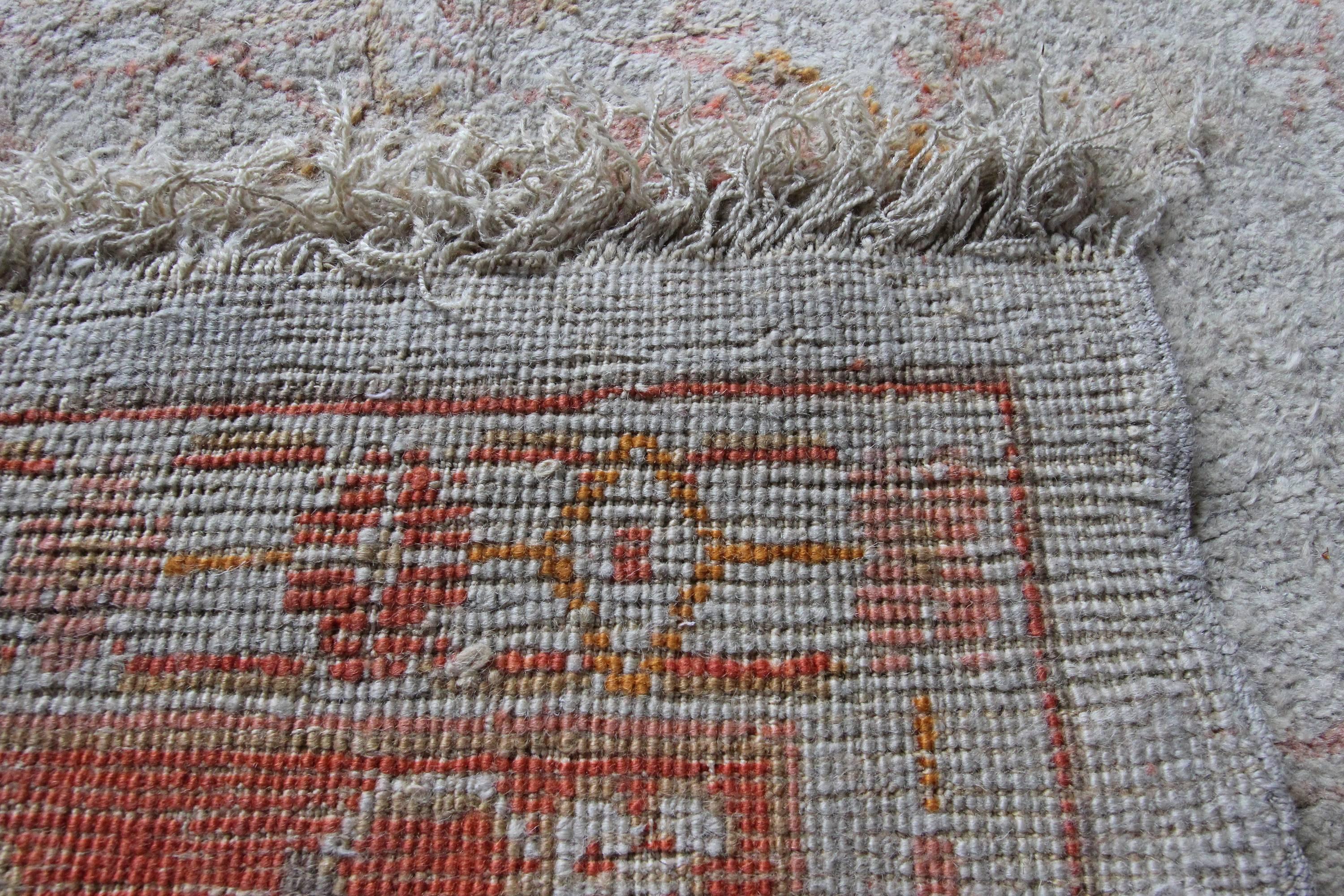 Late 19th Century Antique Ushak Carpet, Western Anatolia For Sale