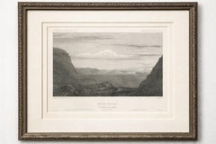 Antique Utah Landscape Print, Round Prairie & Timpanogos Valley, 1861