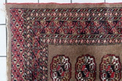 Antique Uzbek Bukhara Rug, 1920s, Hand-Knotted Wool, 2.7' x 4' - 1C1206