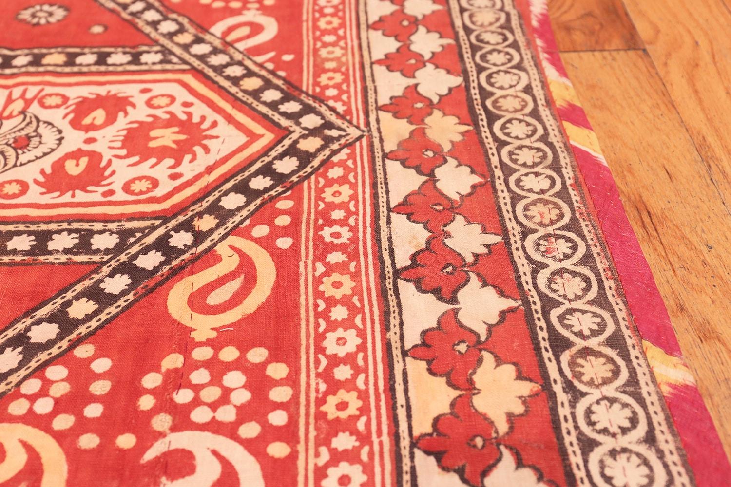 Antique Uzbek Embroidery Textile. Size: 5 ft 6 in x 6 ft 8 in 1