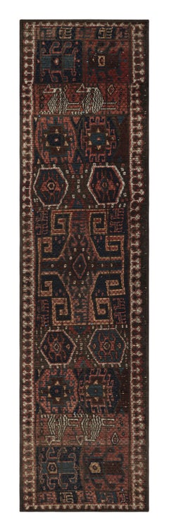 Antique Uzbek Extra-Long Runner Rug with Rare Reed Construction - Rug & Kilim