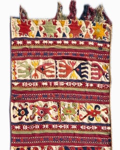 Antique Uzbek Flatweave Long Rug, Early 20th Century