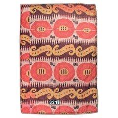 Antique Uzbek Ikat Cover Textile, Late 19th Century