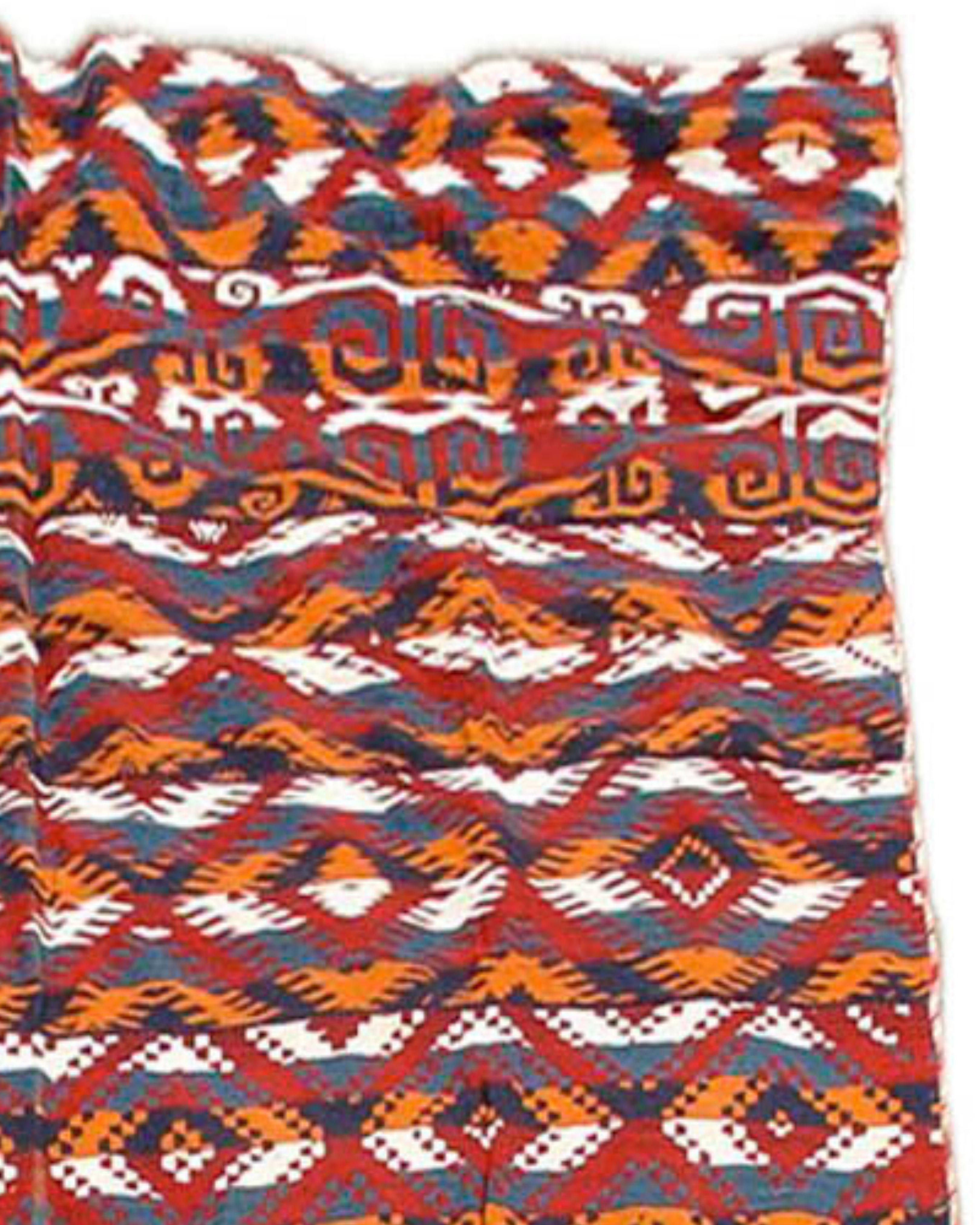 Antiker usbanischer Kelim-Teppich, frühes 20. Jahrhundert

Zusätzliche Informationen:
Abmessungen: 7'8