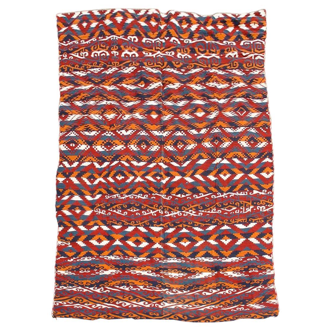 Antique Uzbek Kilim, Early 20th Century