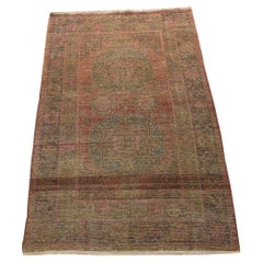 Ancien tapis tribal ouzbek Samarkand 7'7'' X 4'3''