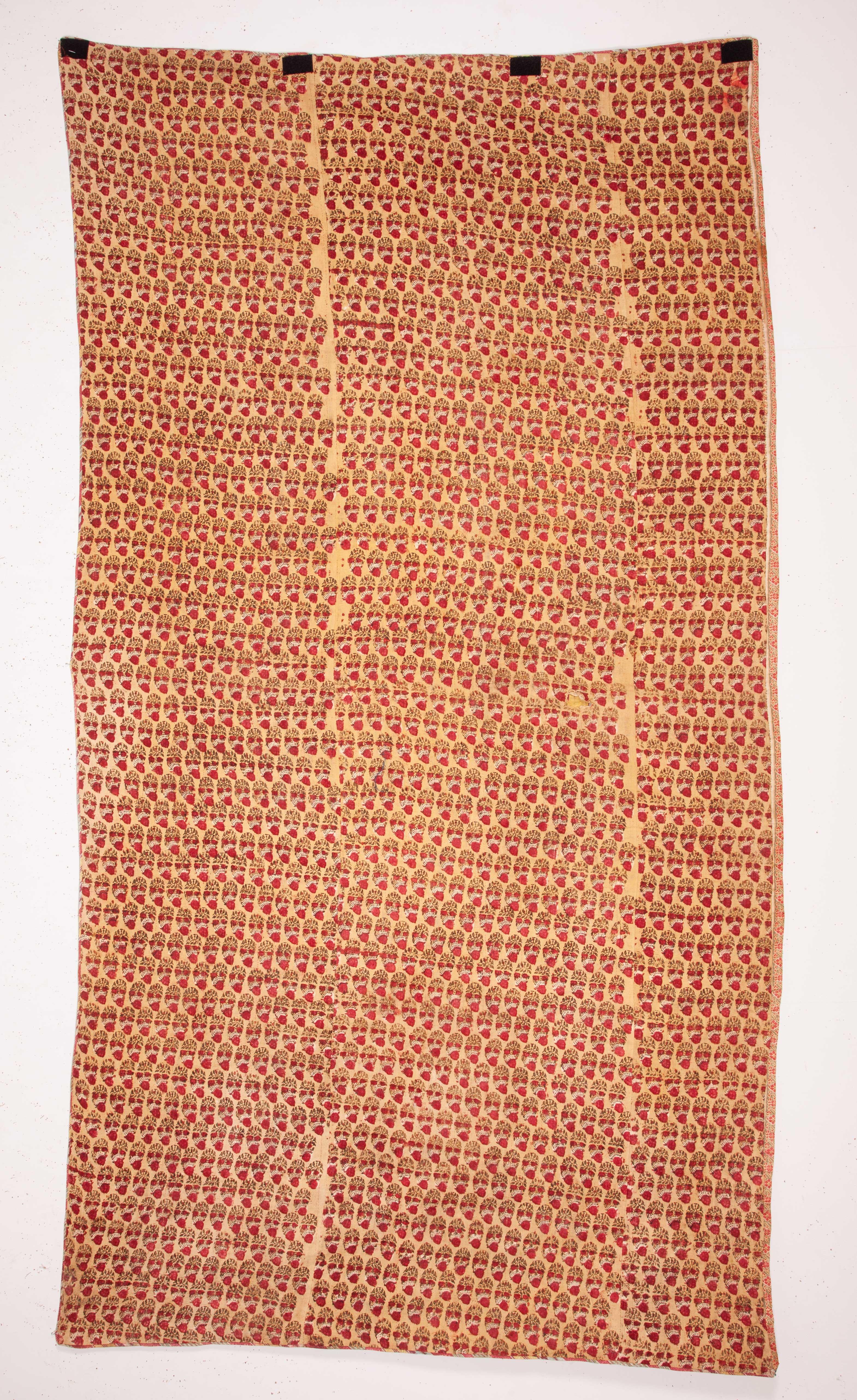 Antique Uzbek Silk Warp Cotton Wefr Ikat Panel, 19th Century 3