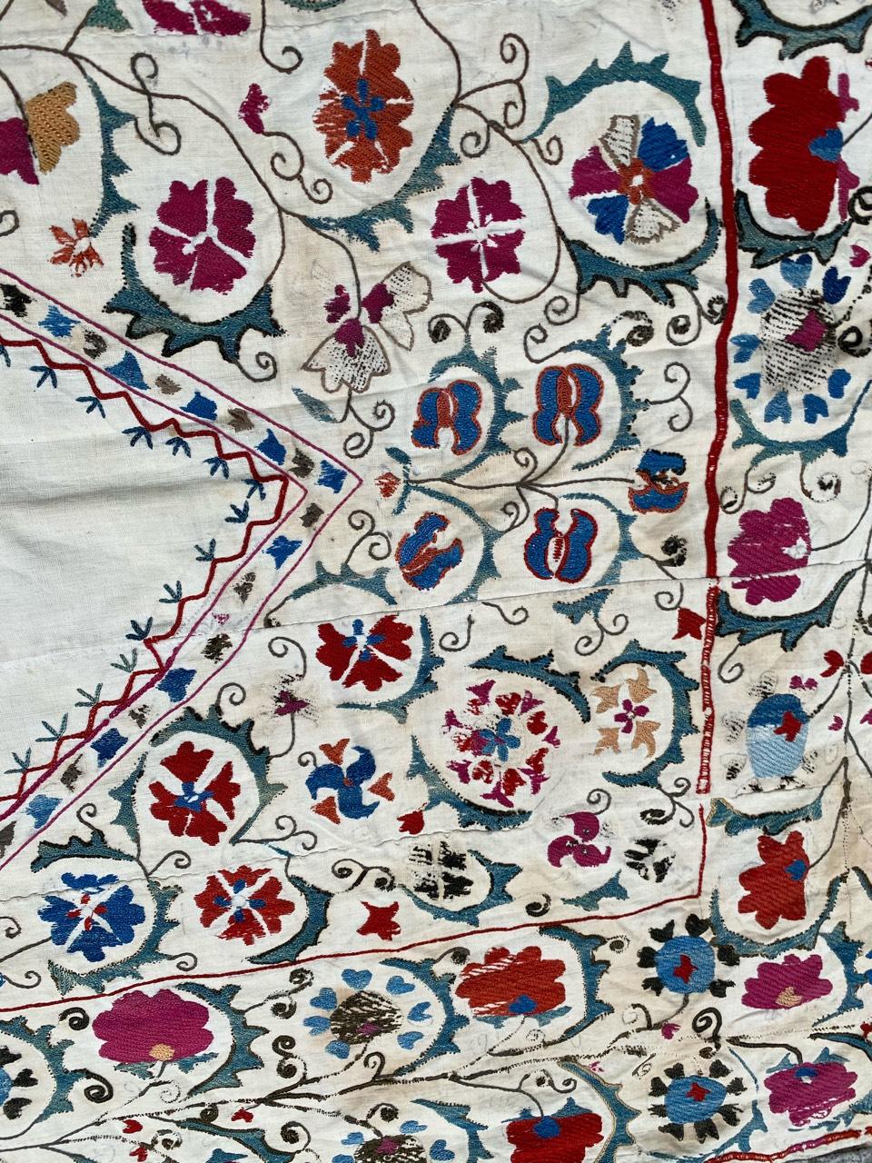 Antique Uzbek Suzani Embroidery 4