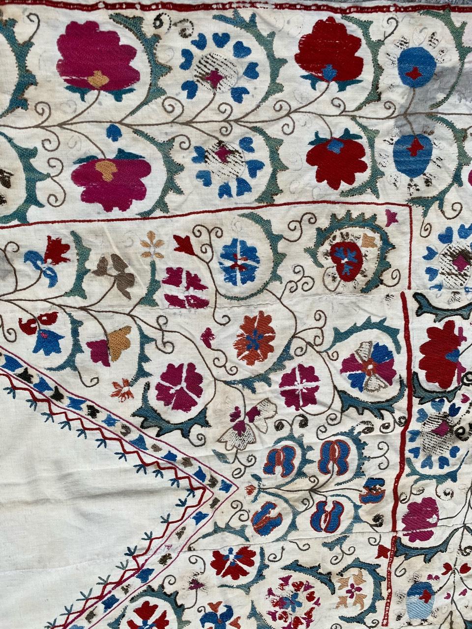 Antique Uzbek Suzani Embroidery 5