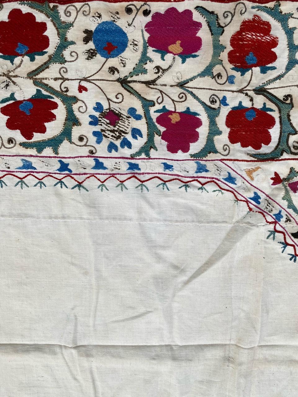 Antique Uzbek Suzani Embroidery 6