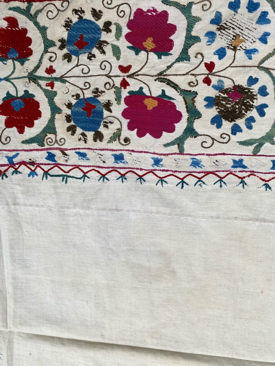 Antique Uzbek Suzani Embroidery 7