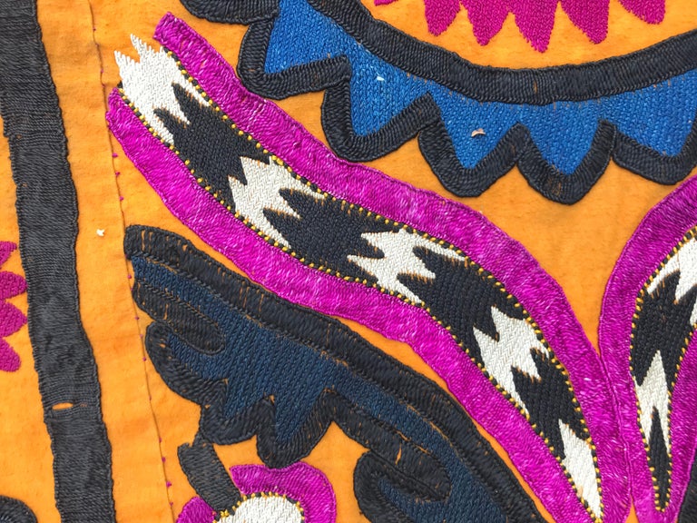 Antique Uzbek Suzani Embroidery For Sale 8