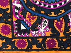 Antique Uzbek Suzani Embroidery
