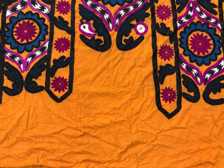 Antique Uzbek Suzani Embroidery For Sale 1