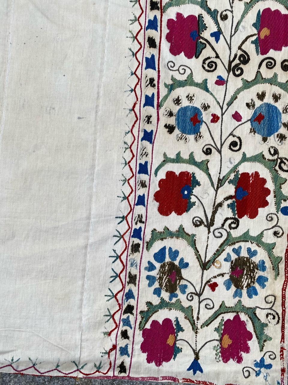 Antique Uzbek Suzani Embroidery 3