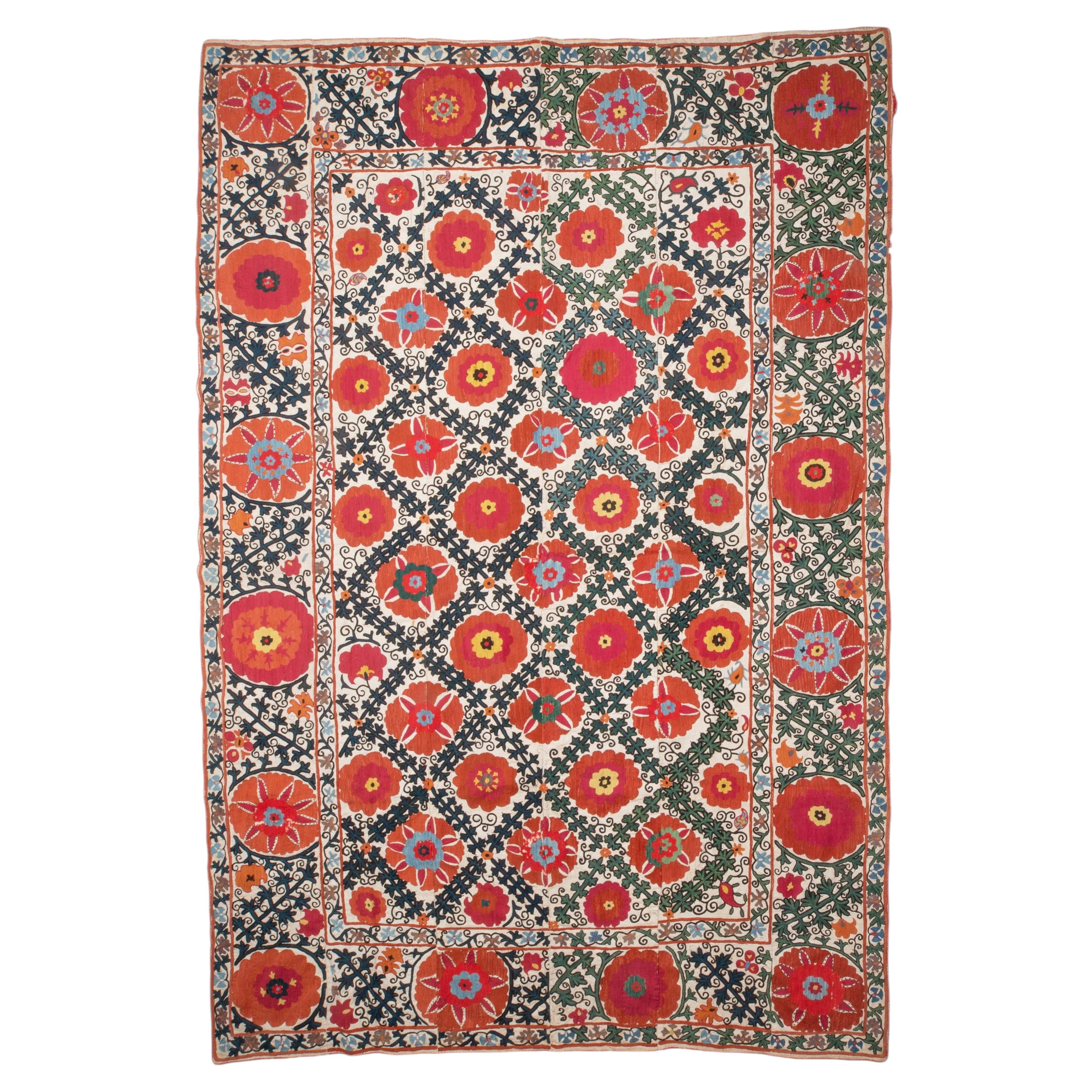 Antique Uzbek Suzani From Bukhara, 19th C. For Sale at 1stDibs