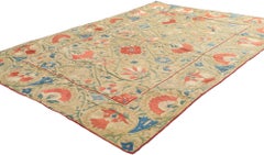 Tessile Nurata Suzani dell'Uzbekistan della fine del XIX secolo, arazzo da parete ricamato