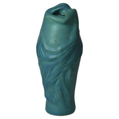 Antike Van Briggle Blau Kunst Töpferei Lorelei Vase unterzeichnet C1930