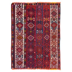 Ancien tapis turc naturel d'Anatolie orientale Van Kilim