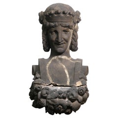 Buste antique d'Ariane de l'hôtel Vanderbilt en terre cuite
