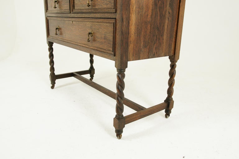 Antique Vanity Antique Oak Dresser Jacobean Revival Tiger Oak
