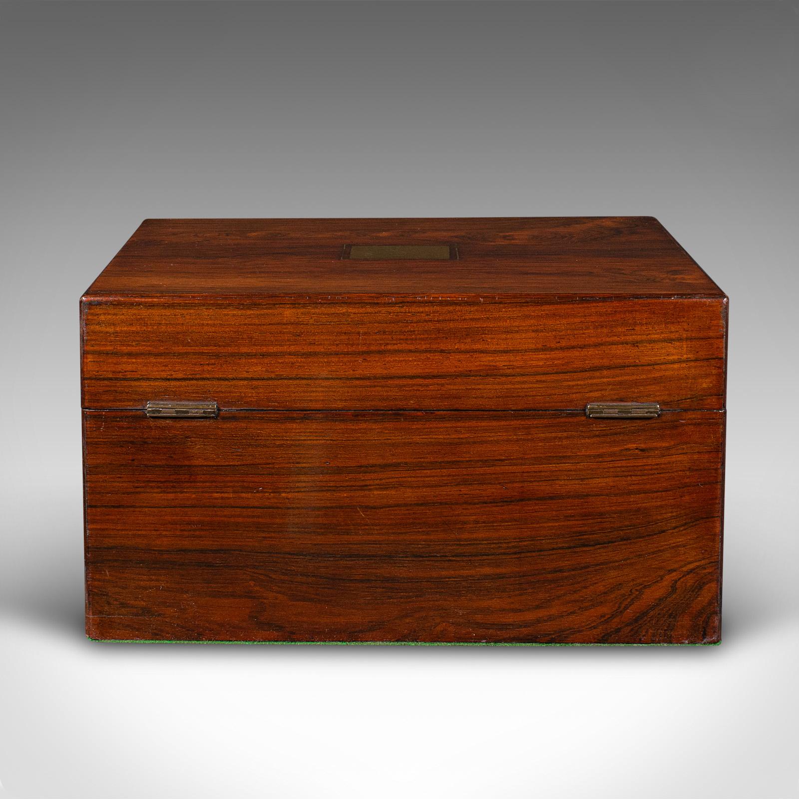 Antique Vanity Case, English, Travelling Dressing Table Box, Regency, Circa 1820 In Good Condition For Sale In Hele, Devon, GB