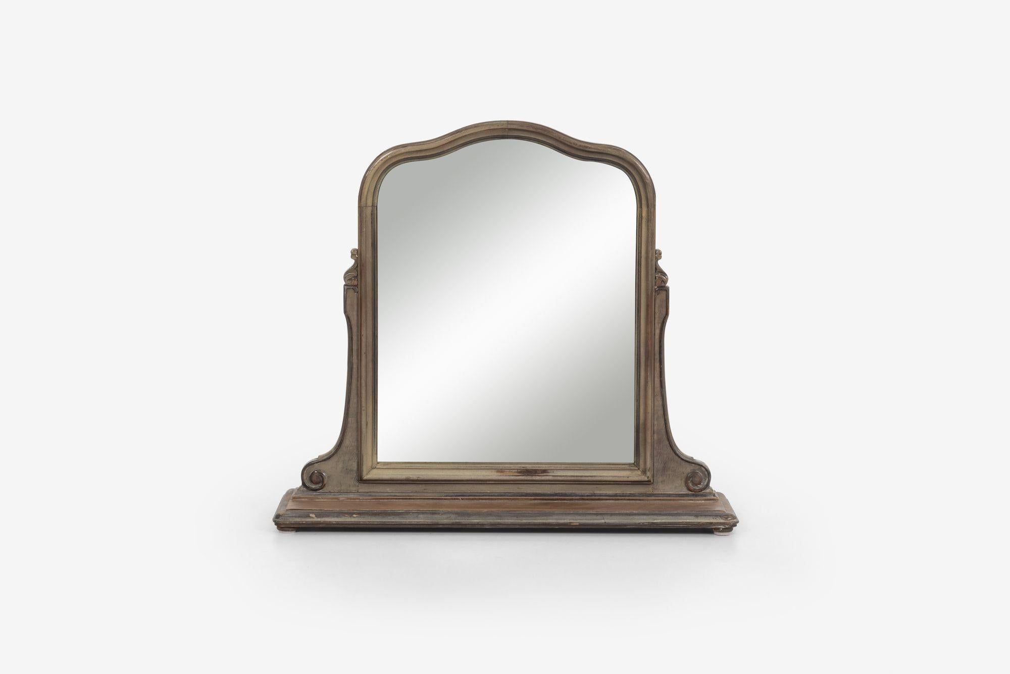 Colonial espagnol Antique Vanity Dresser Mirror en vente