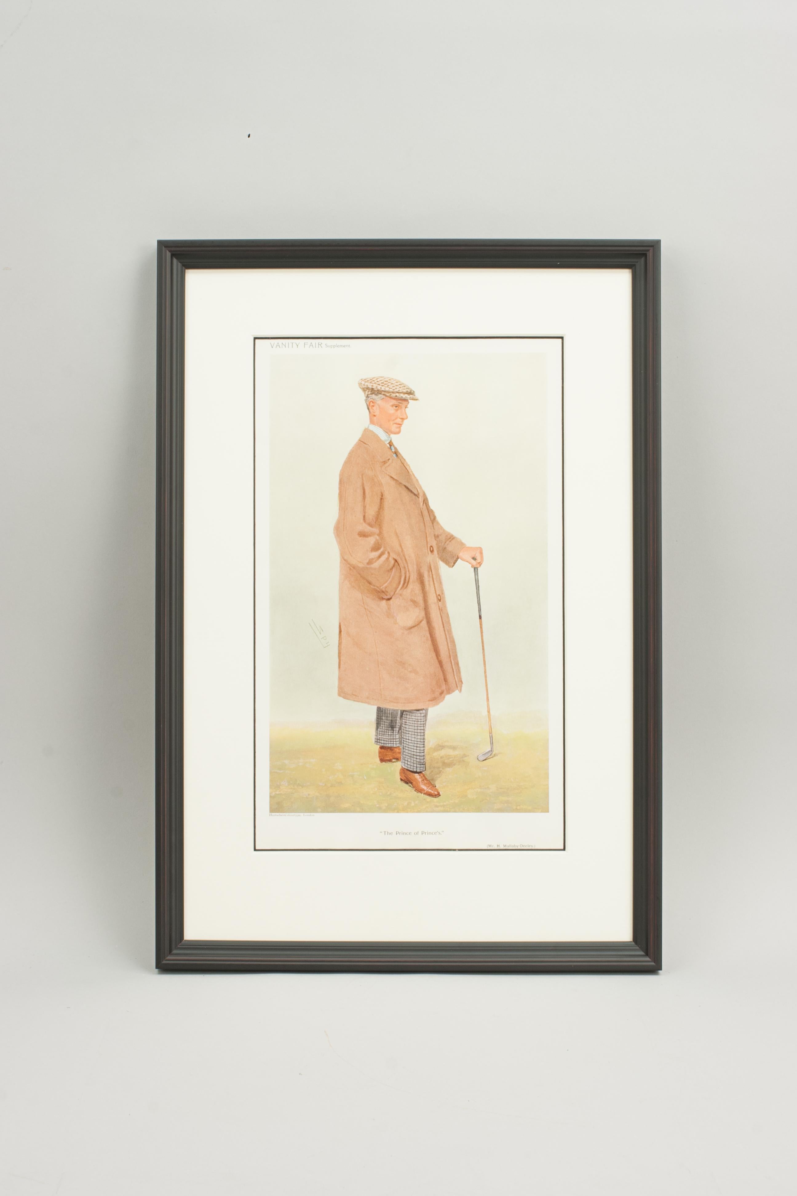 Antique Vanity Fair Golf Prints, Set of Seven 13