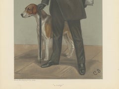 Antique Vanity Fair Print 'A Judge' Rev. Cecil Legard – 1901 Dog Show Judge