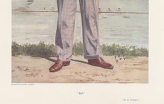 Antique Vanity Fair Print 'Bill' R.H. Forster, Rowing Coach by ELF – 1910