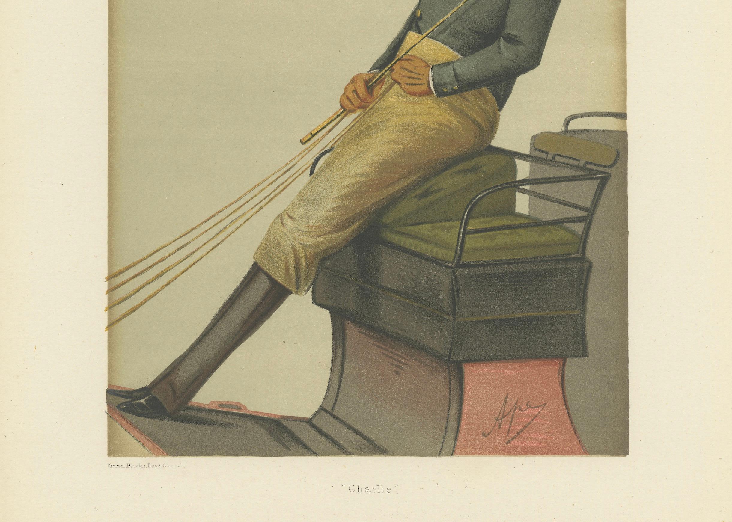 Antique Vanity Fair Print 'Charlie' Lord Carrington – 1874

This is an original Vanity Fair lithograph dated February 7, 1874, titled 