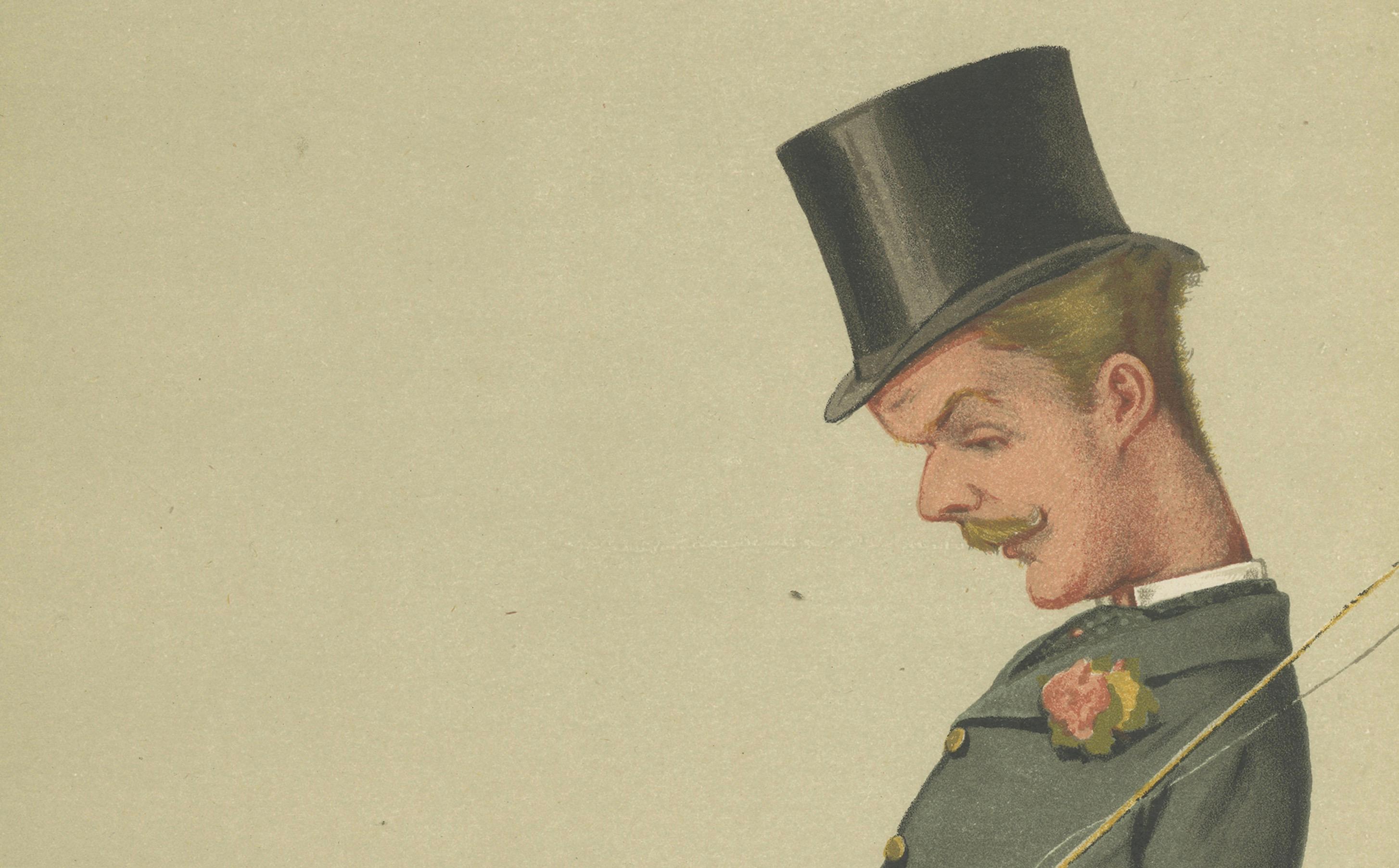 Late 19th Century Antique Vanity Fair Print 'Charlie' Lord Carrington – 1874 For Sale