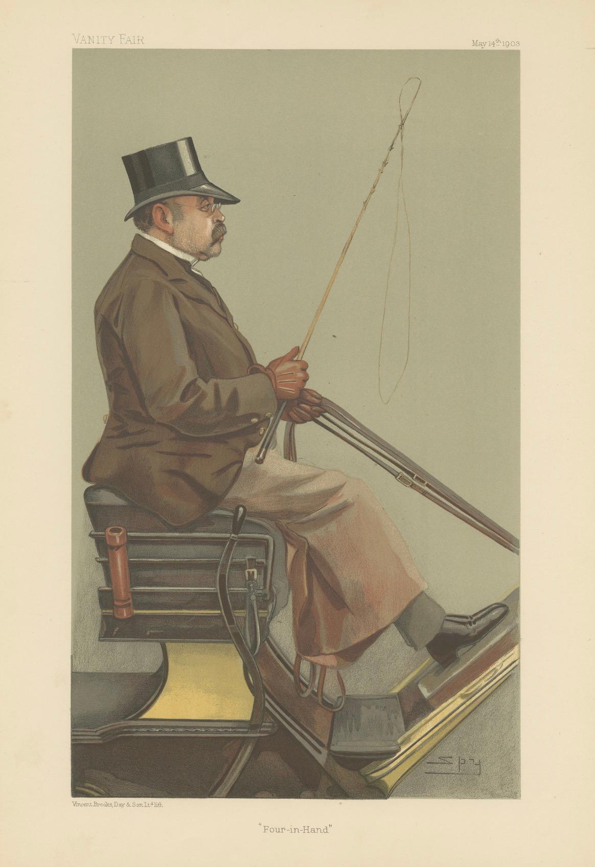 Papier Ancienne gravure de Vanity Fair 