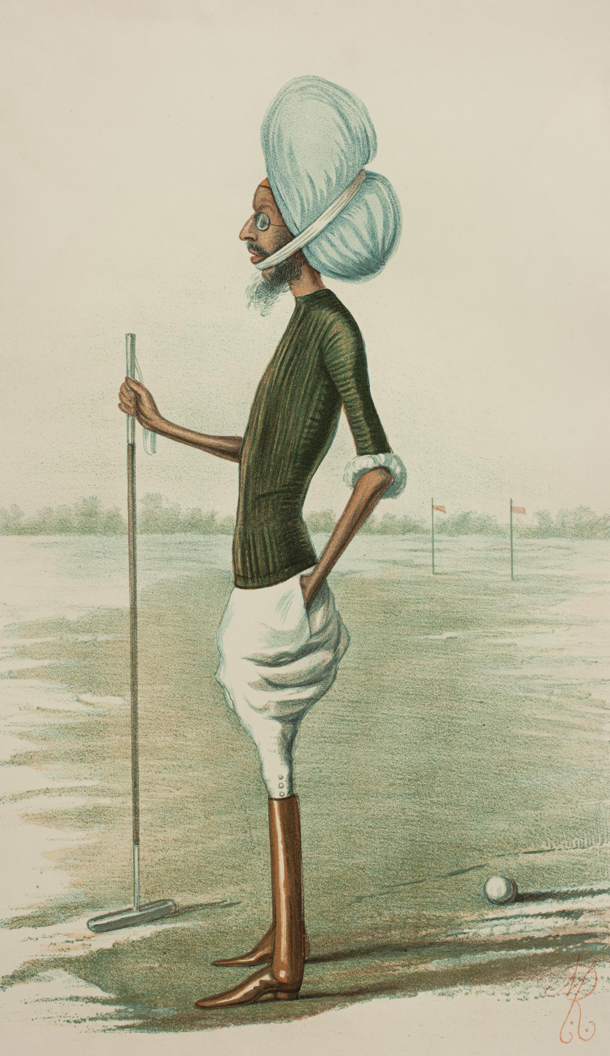Antique Vanity Fair Print, H.H. the Maharaja of Patiala, Sir Rajinder Singh GCSI In Good Condition In Oxfordshire, GB