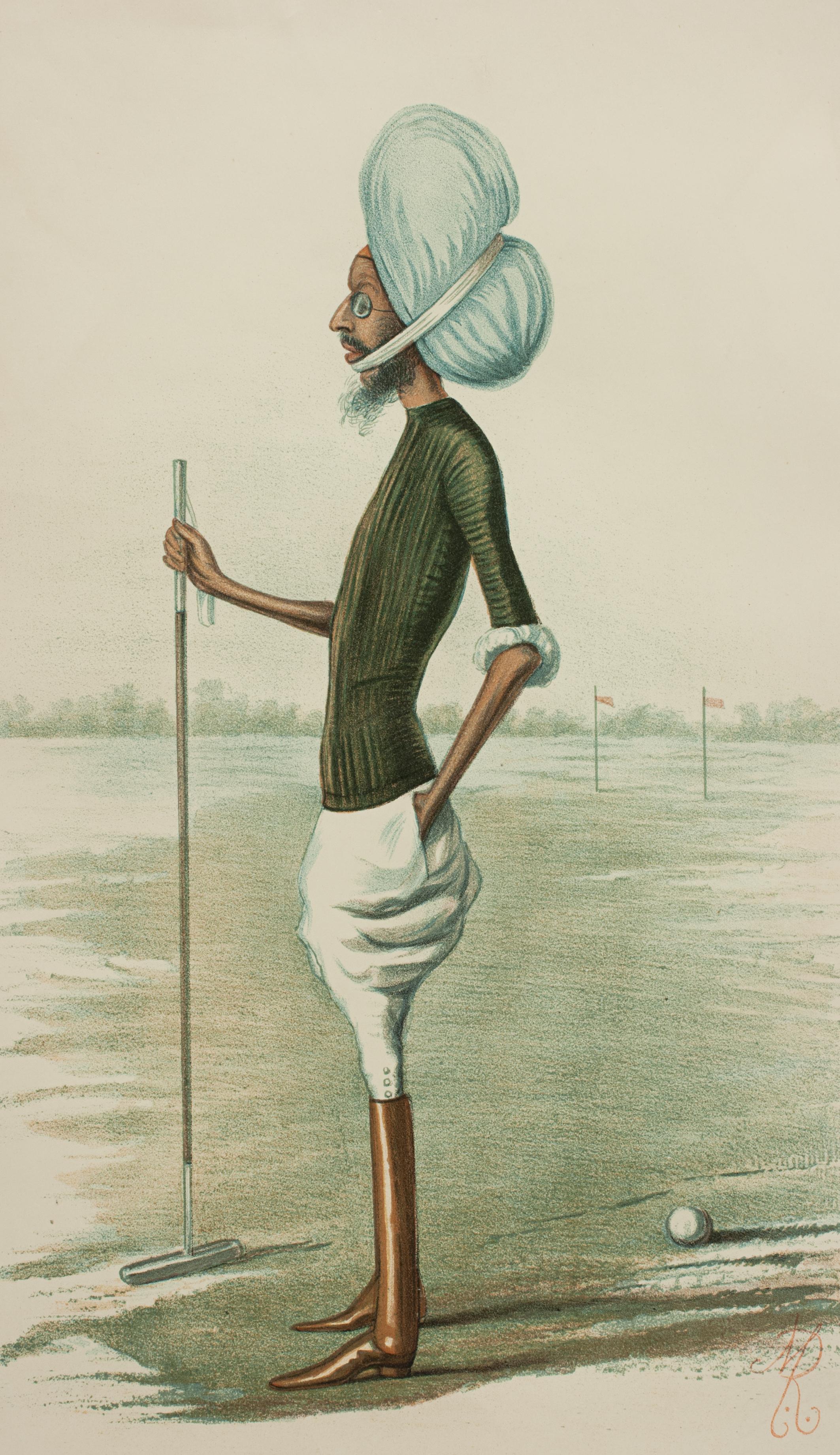 Early 20th Century Antique Vanity Fair Print, H.H. the Maharaja of Patiala, Sir Rajinder Singh GCSI