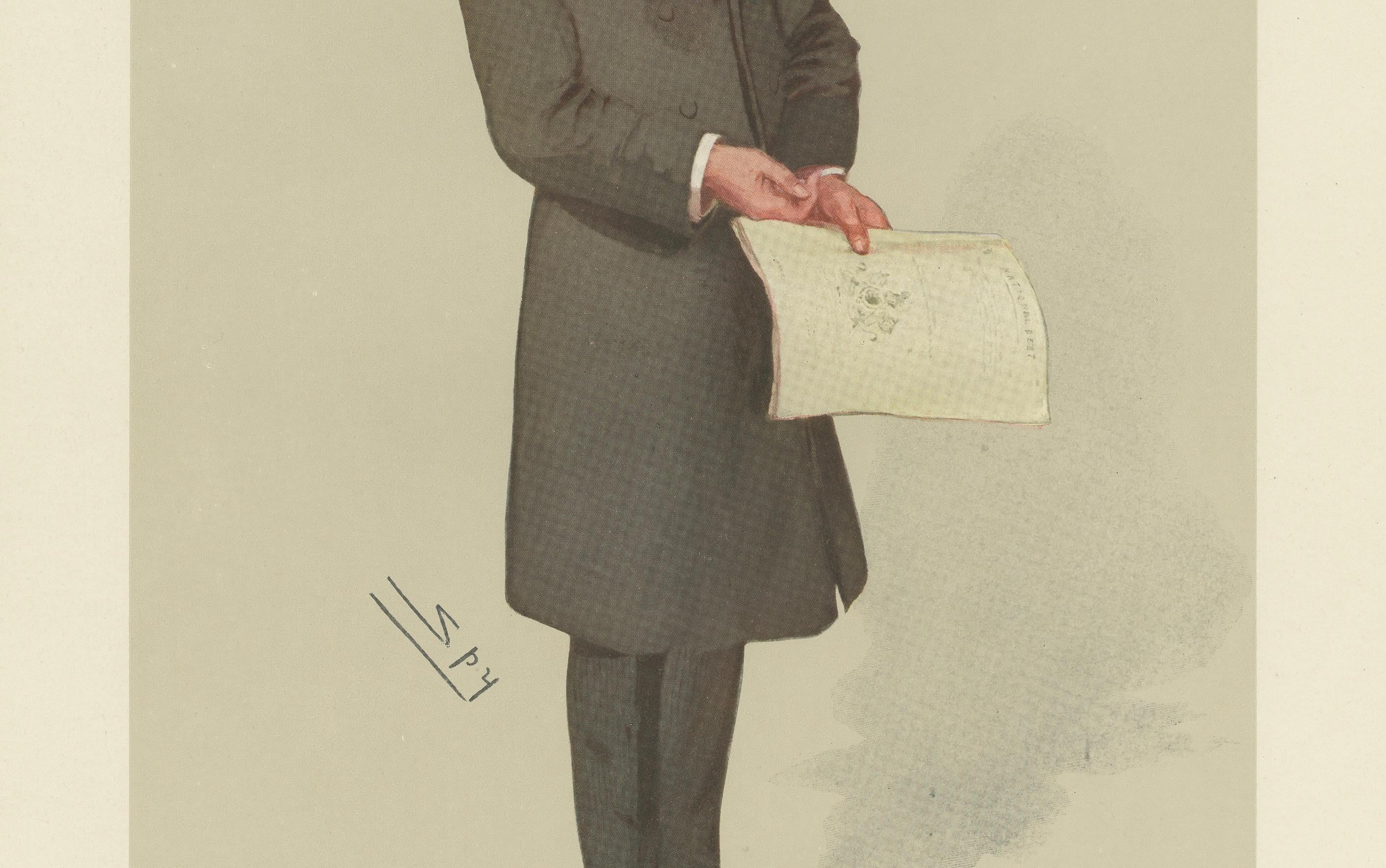 Antiker Vanity Fair Druck 'In der siegreichen Mannschaft' Mr. McKenna, M.P. von Spy, 1906 im Zustand „Gut“ im Angebot in Langweer, NL