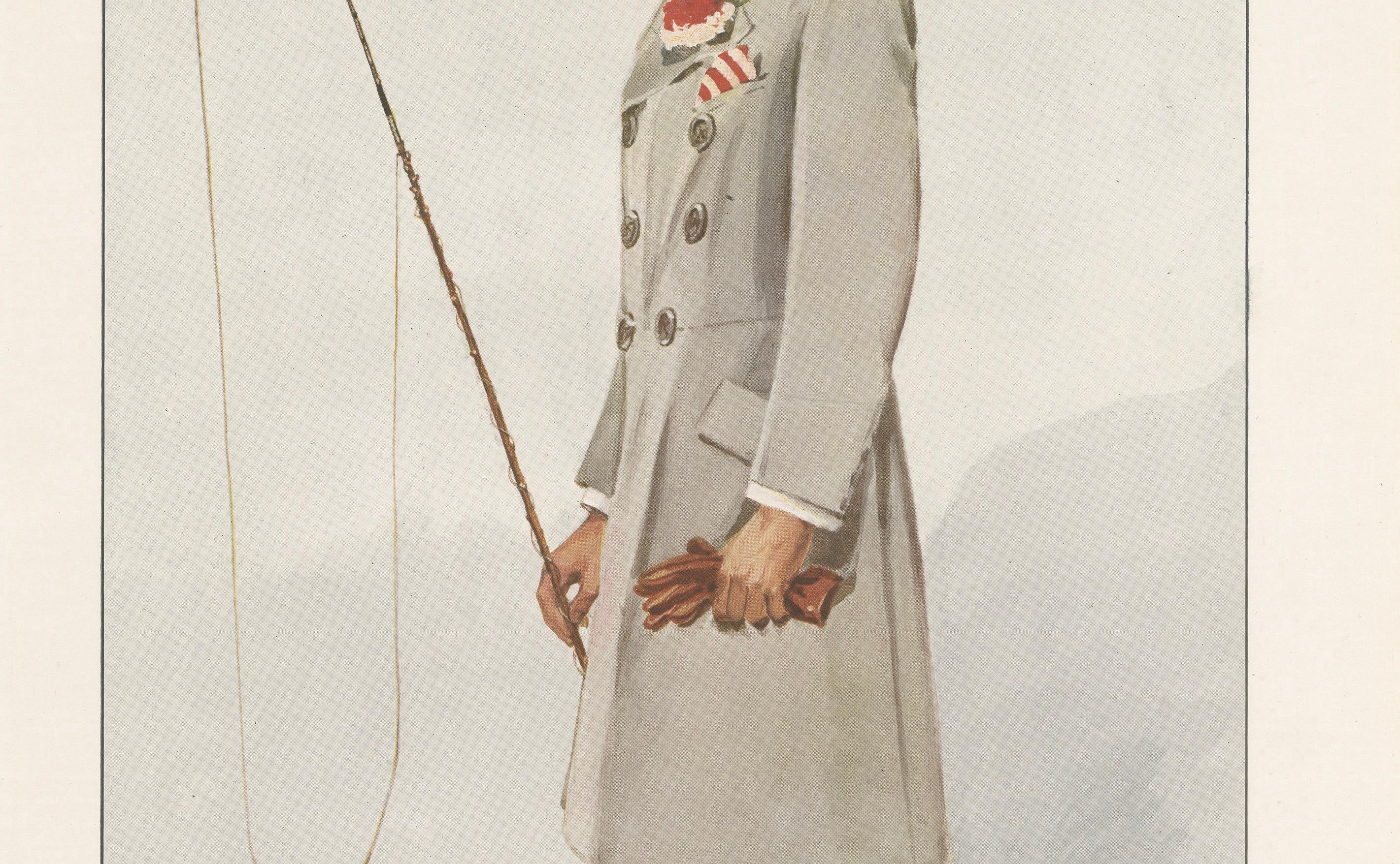 Antiker Vanity Fair Druck 'Mr. Alfred Gwynne Vanderbilt' von Spy - 1899

Es handelt sich um eine Original-Lithografie von Alfred Gwynne Vanderbilt, die 1899 als Beilage zur Vanity Fair erschien. Die Karikatur stammt von Leslie Ward, der als 