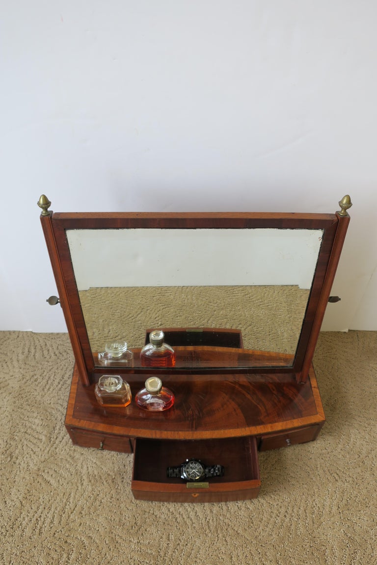 Antique Vanity Mirror with Drawers at 1stDibs