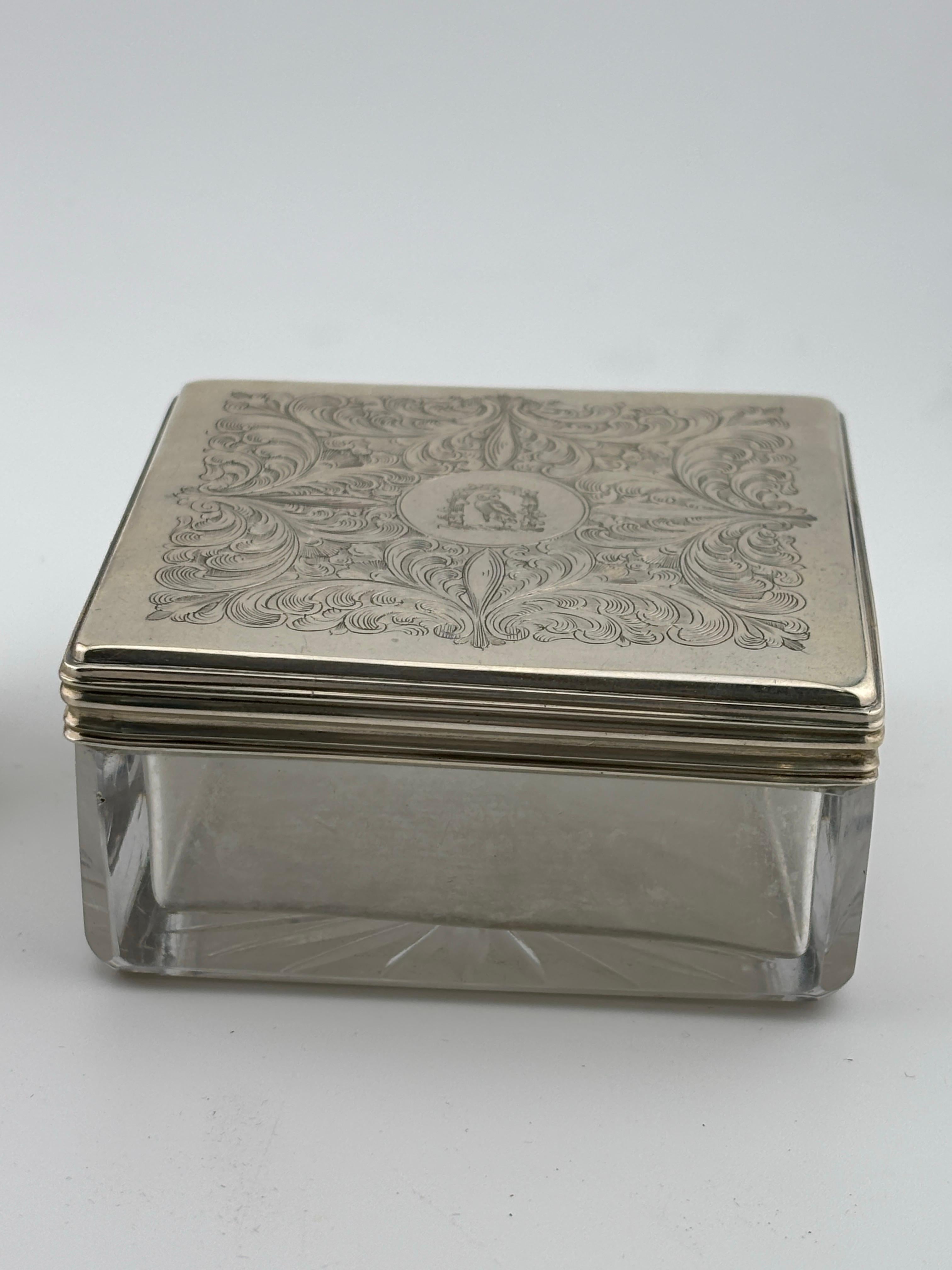 Antiquité Vanity Shaving Dresser Box/ Travel Set Of 14 Pieces With Original Box en vente 10