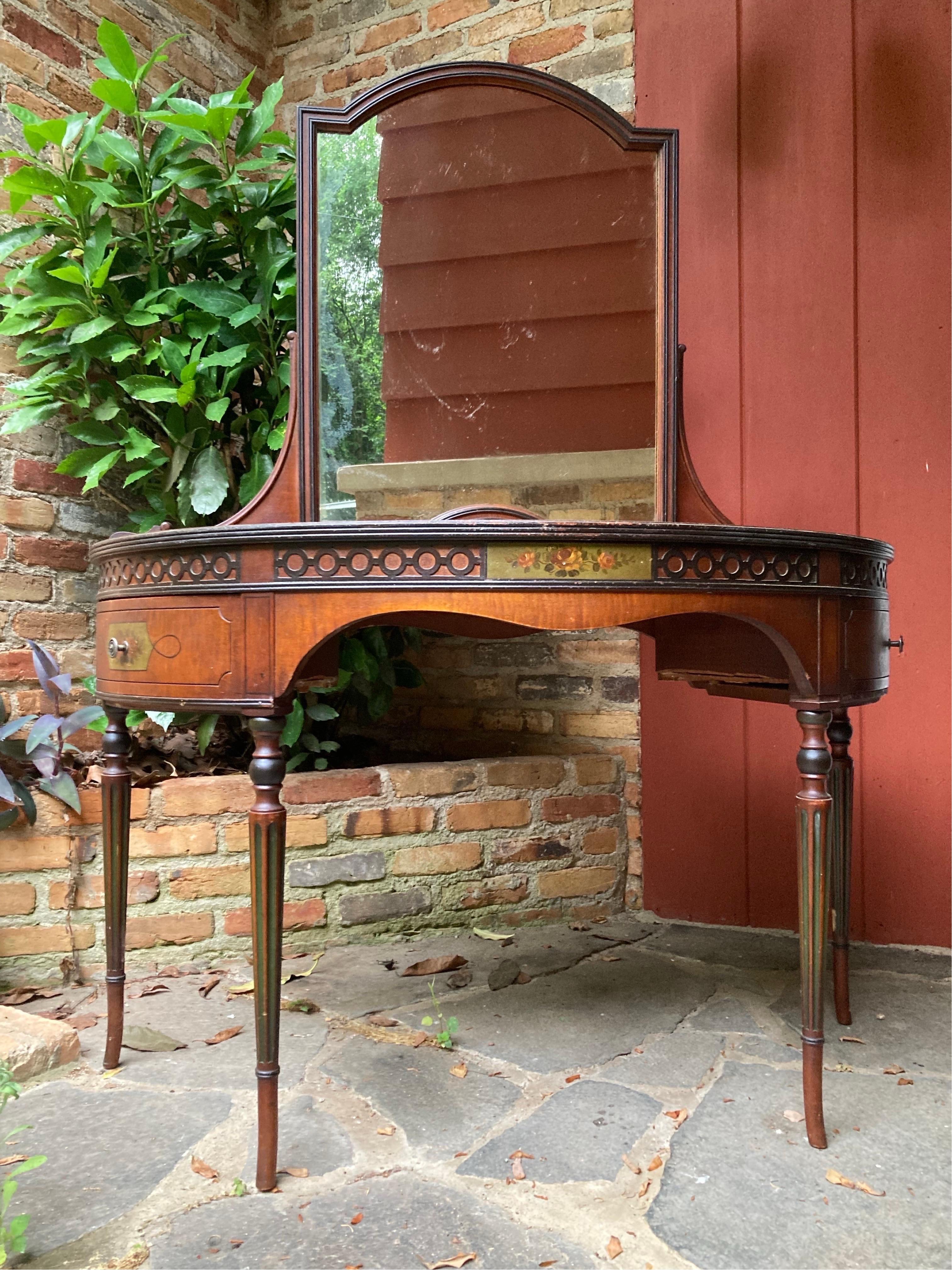 antique vanity with mirror For Sale at 1stDibs