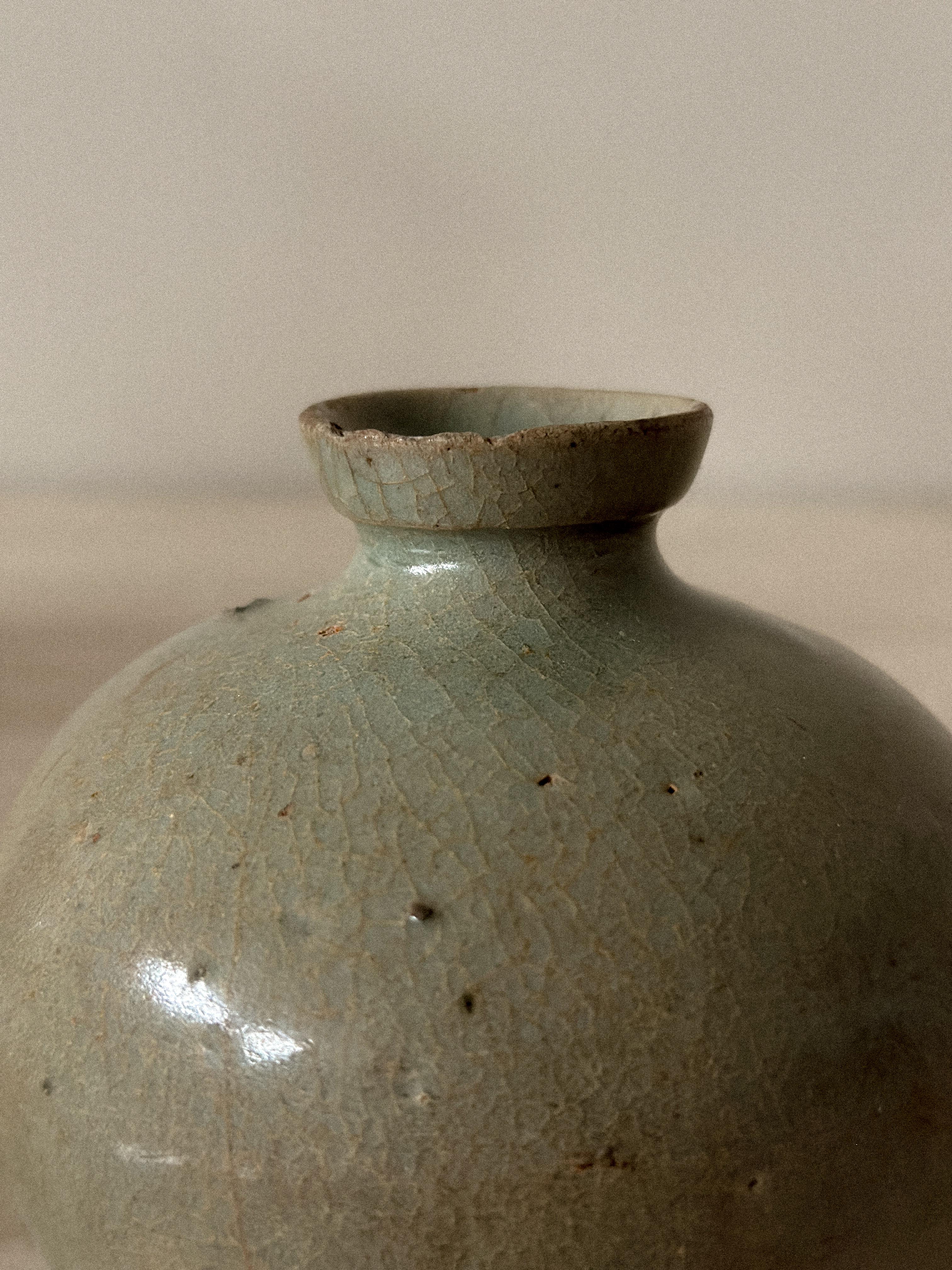 Earthenware Antique Vase, Cup, and Jar, Korea, Joseon Dynasty (1392–1910) For Sale