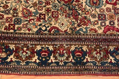 Antique Vase Design Persian Isfahan Prayer Rug. 4 ft 6 in x 7 ft
