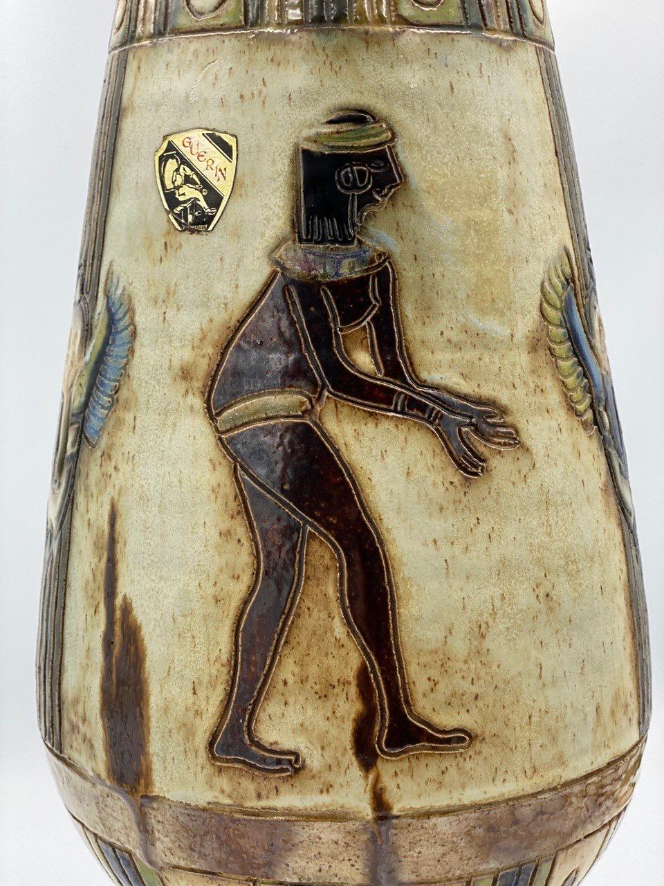 Antike Vase von Roger Cuerin  Art-déco-Vase aus Keramik, Belgien, 1920er Jahre im Angebot 2