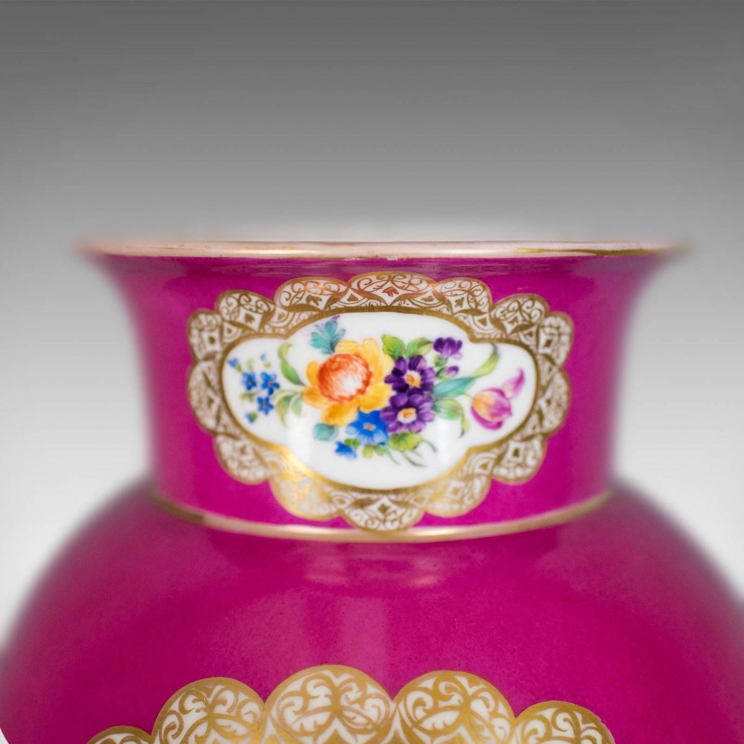 Antique, Vase, Large, German, Porcelain, Flower, Ar, Ceramics Late 19th  Century at 1stDibs