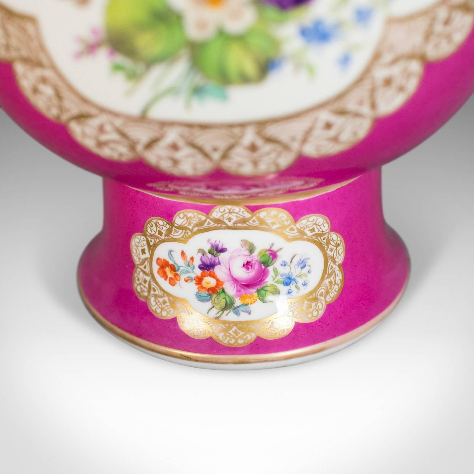 Antique, Vase, Large, German, Porcelain, Flower, Ar, Ceramics Late 19th Century 4