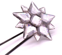 Antique Vauxhall Glass Hair Ornament, circa 1860