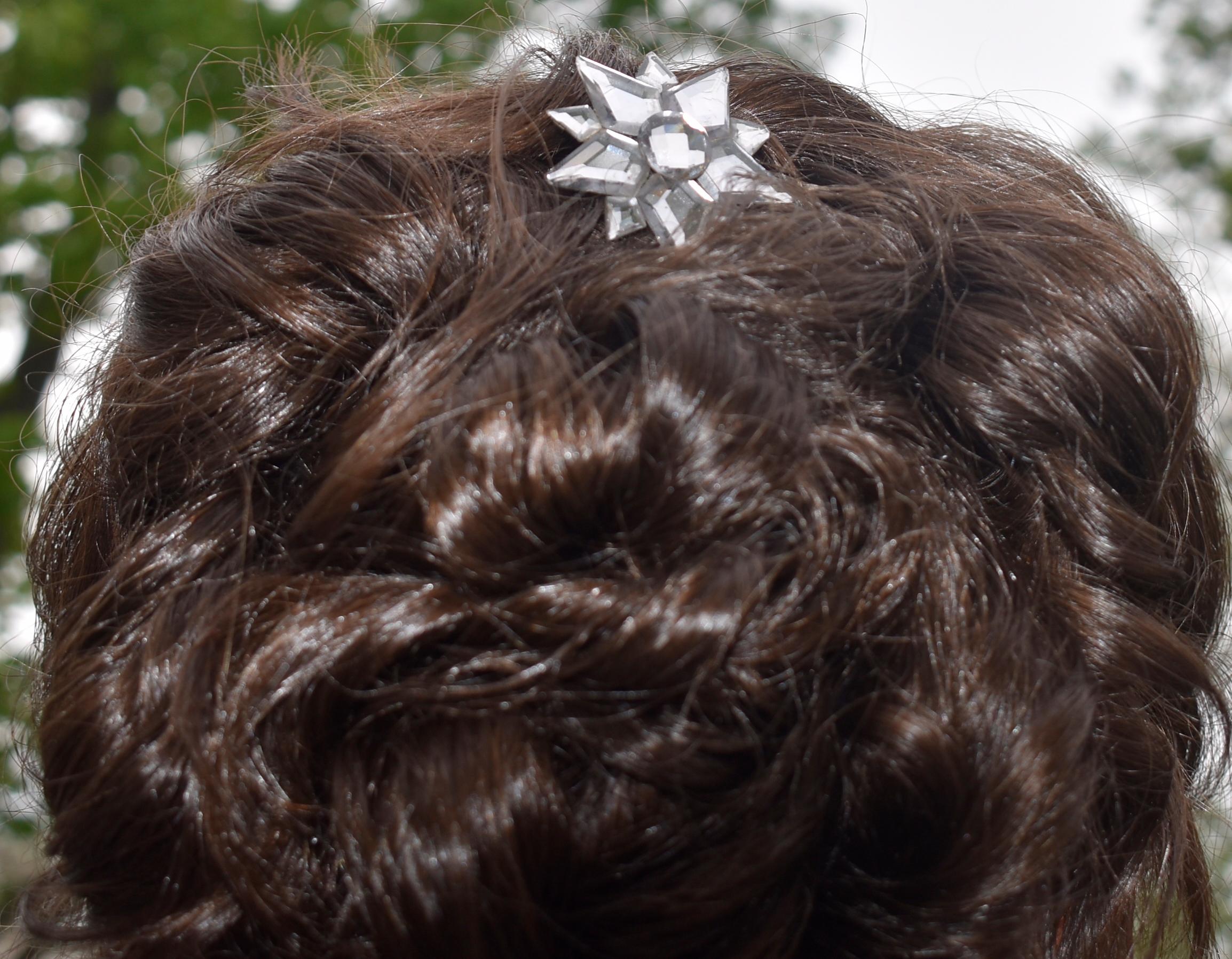 Antique Vauxhall Glass Hair Ornament, circa 1860 4