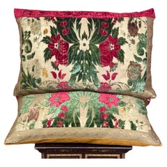 Antique Velvet Pillows Genoa Jardiniaire Velvet