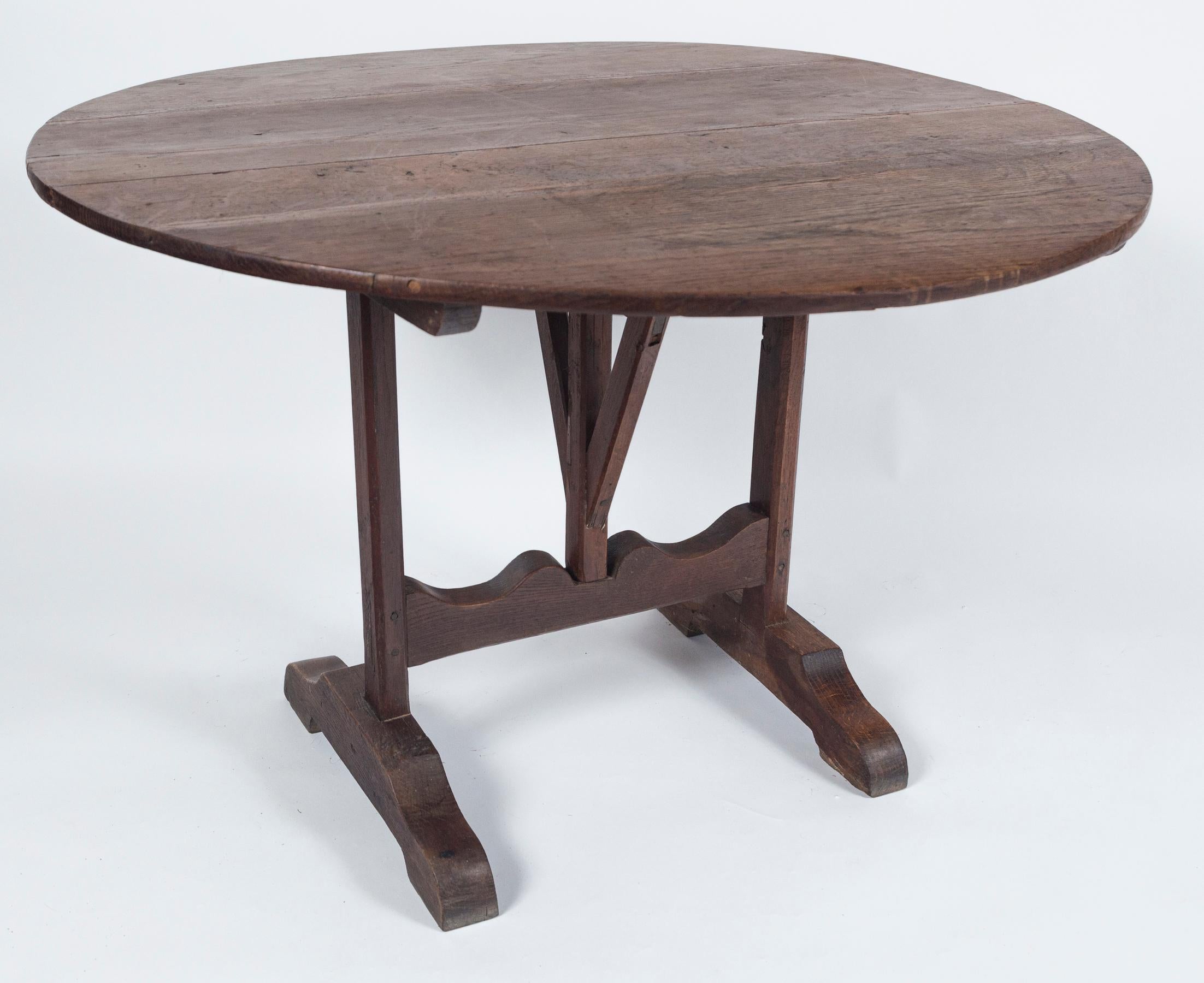 French Antique Vendange 'Wine Tasting' Table, Late 19th Century, France