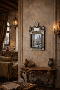 Antique Venetian 17th Century Rare Find Mirror